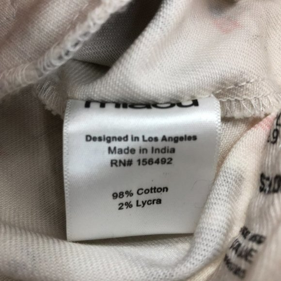 Miaou White Red Newsprint Denim cropped Jacket button front Lottery Ticket Multi - Picture 12 of 16